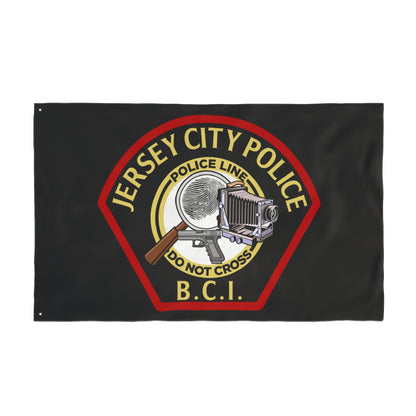 Jersey City Police B.C.I. Double-Sided Flag
