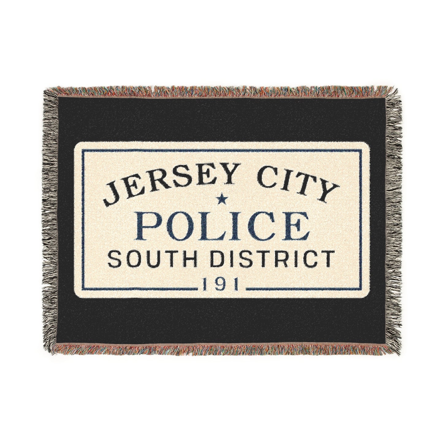 Jersey City Police South District Woven Blanket