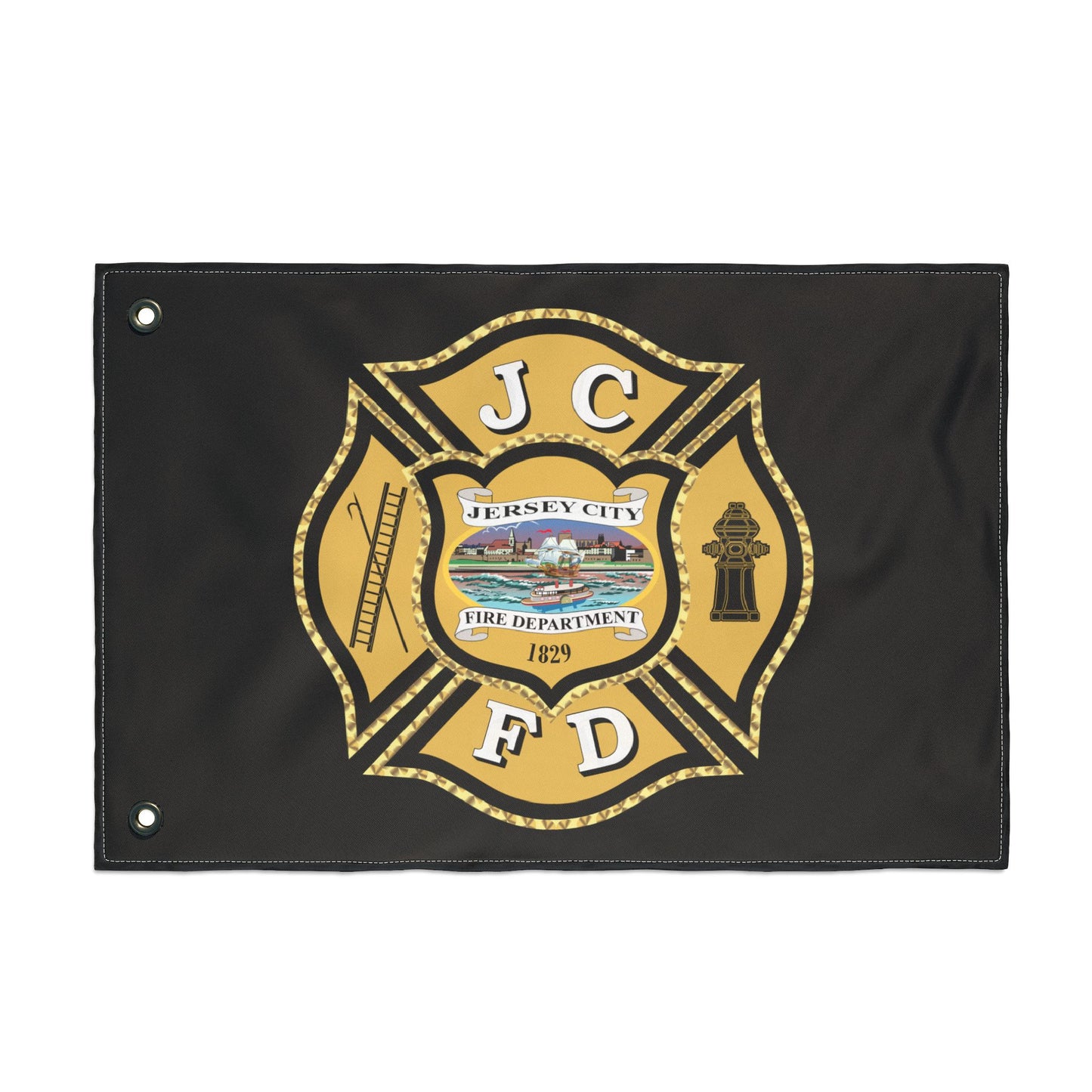 Jersey City Fire Department Double-Sided Flag