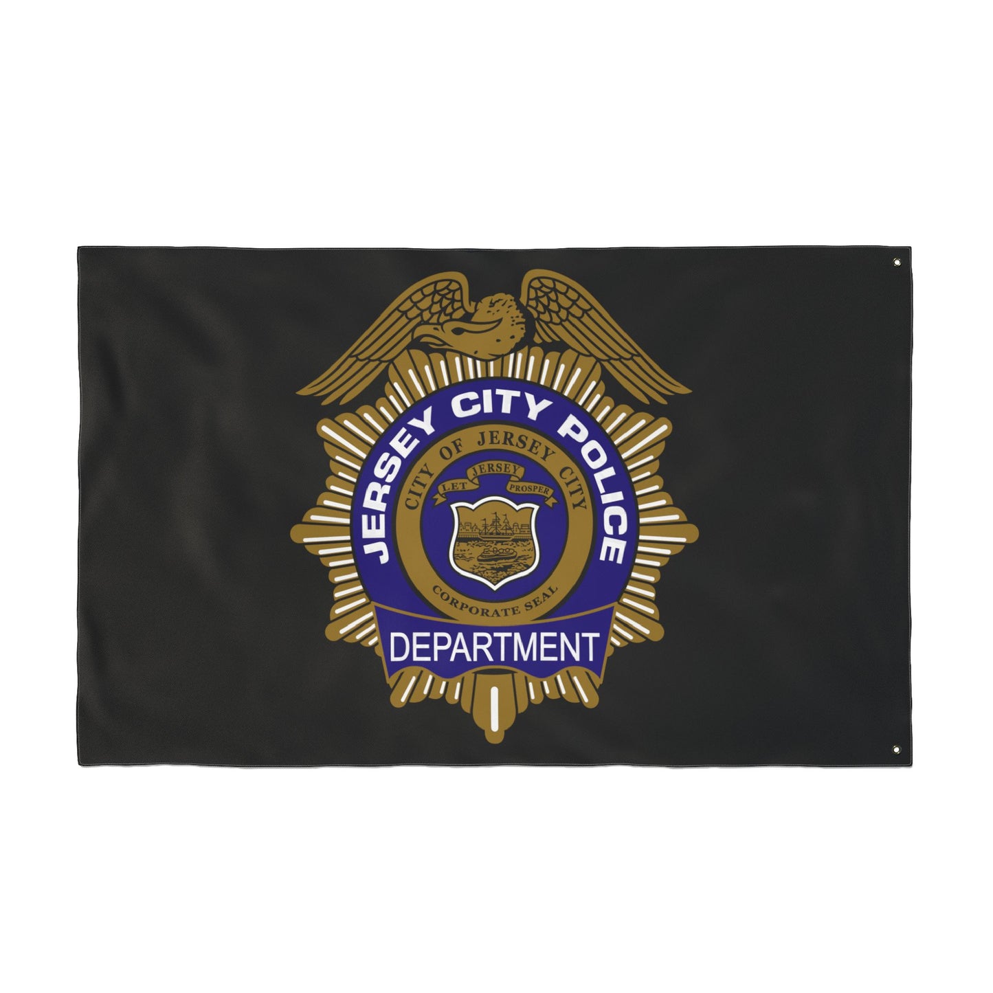 Jersey City Police Department Double-Sided Flag