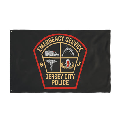 Jersey City Police Emergency Service Double-Sided Flag