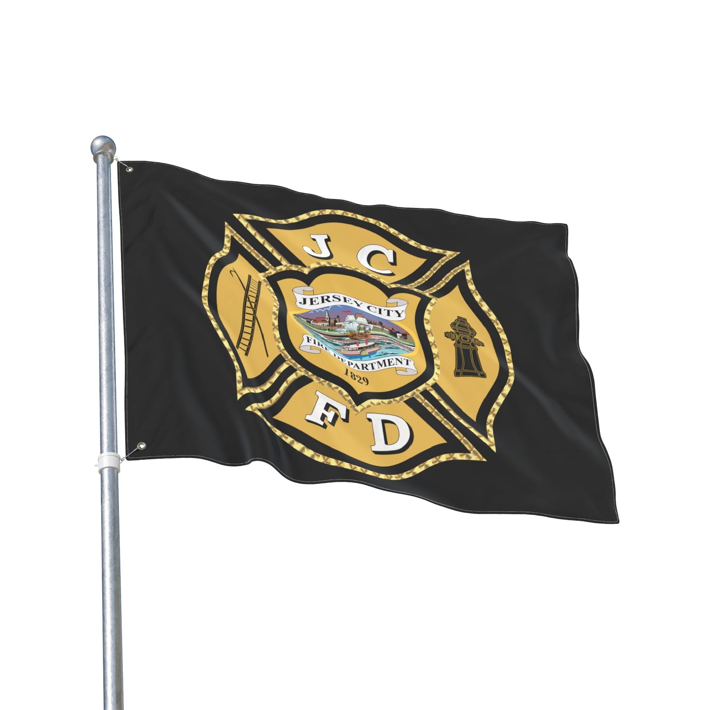 Jersey City Fire Department Double-Sided Flag