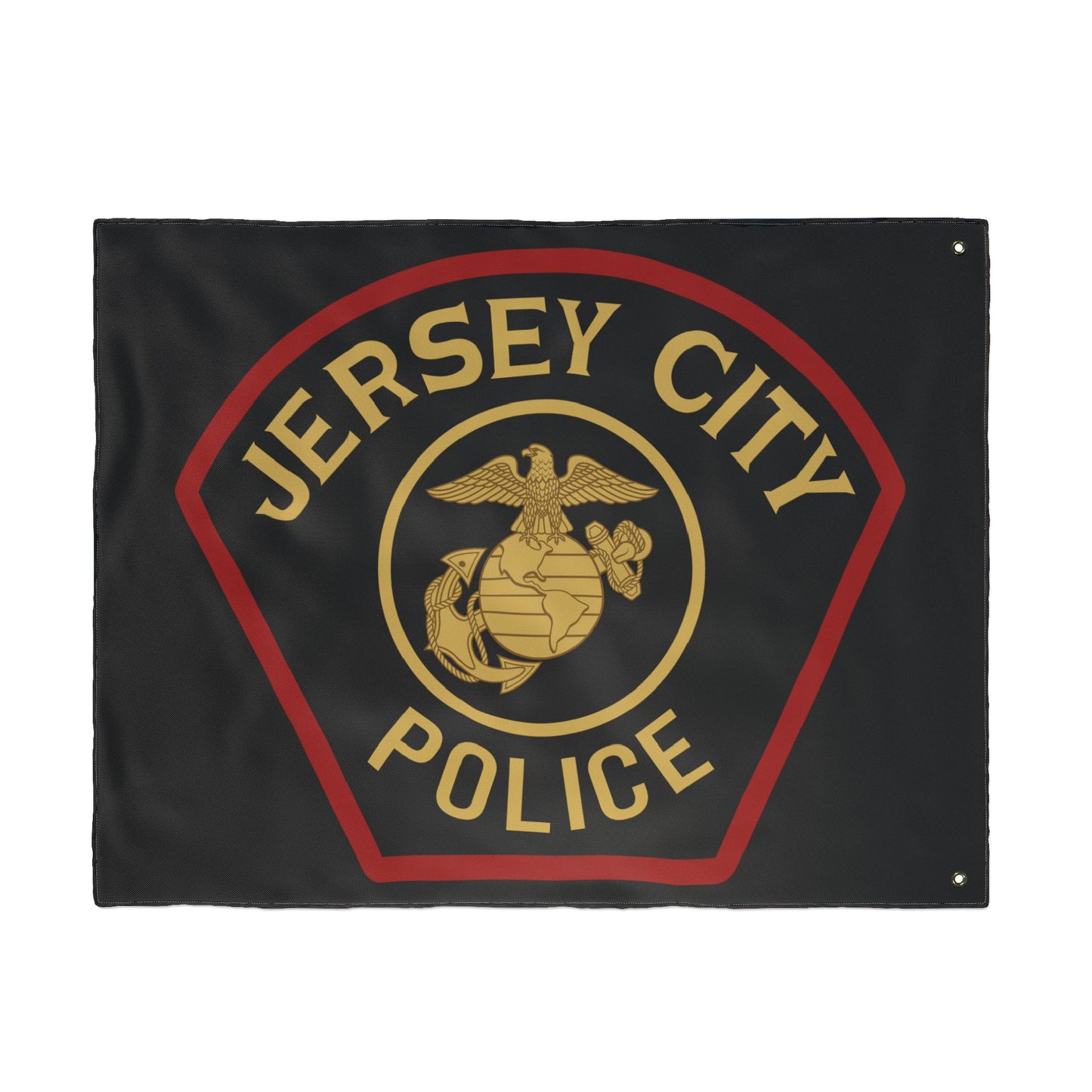 Jersey City Police Marines Double-Sided Flag
