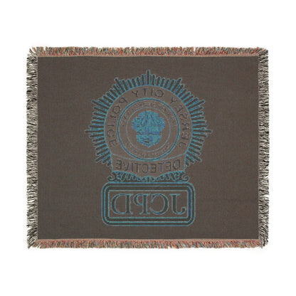 Jerse City Police Detective Badge Woven Blanket | JCPD Detective Badge Throw