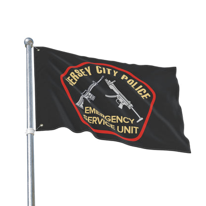Jersey City Police Emergency Service Unit Current Patch Flag
