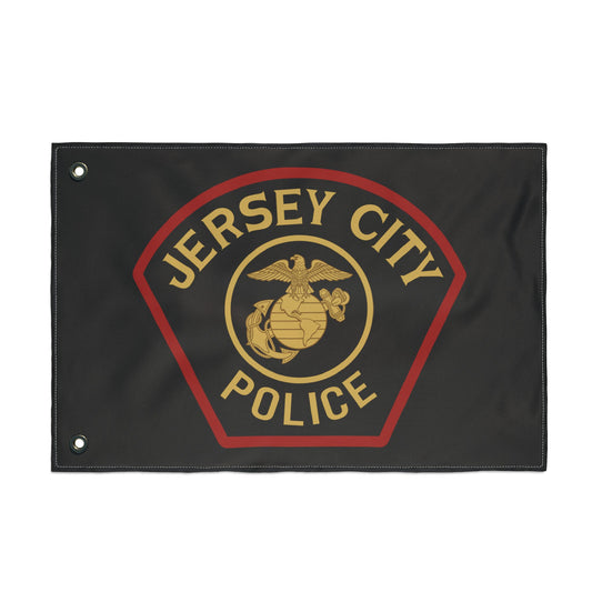 Jersey City Police Marines Double-Sided Flag
