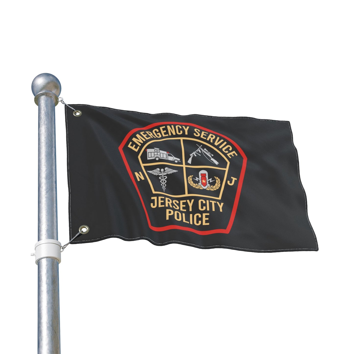 Jersey City Police Emergency Service Double-Sided Flag