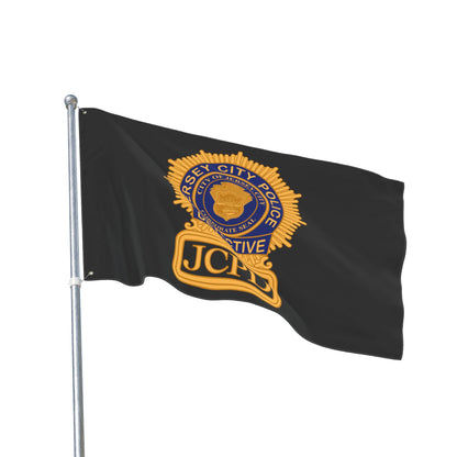 Jersey City PoliceDetective Badge Double-Sided Flag