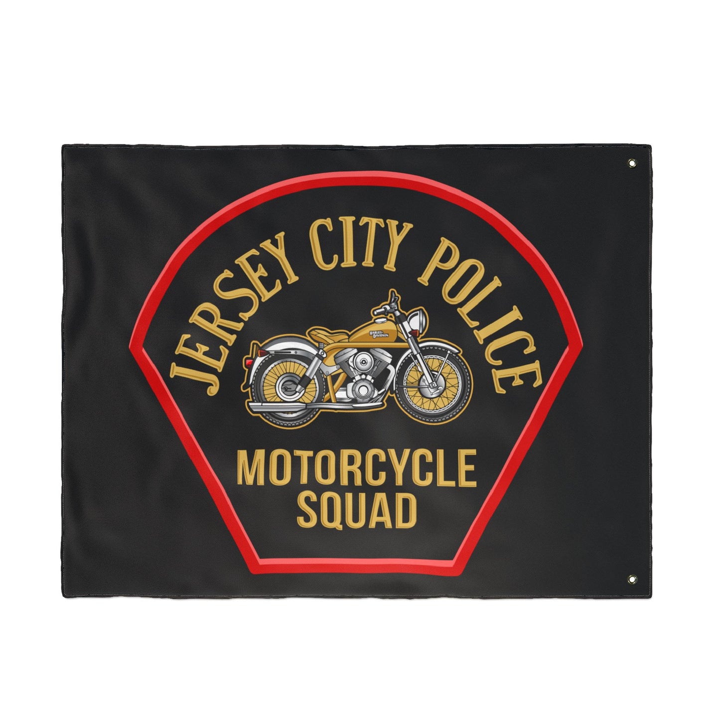 Jersey City Police Motorcycle Squad Double-Sided Flag