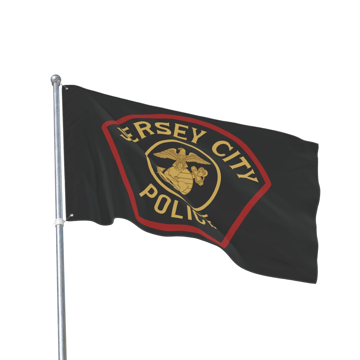 Jersey City Police Marines Double-Sided Flag