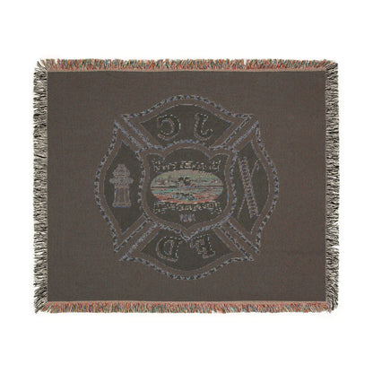 Jersey City Fire Department  Woven Blanket — JCFD Department Emblem Throw