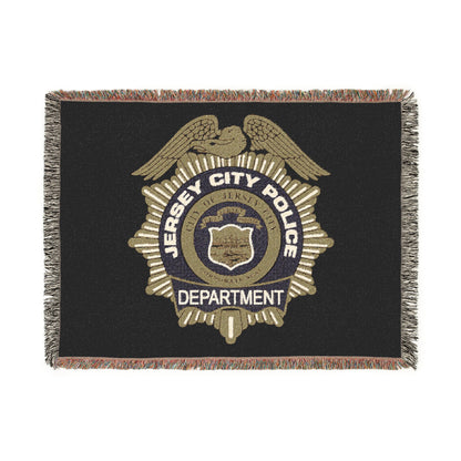 Jersey City Police Seal Woven Blanket