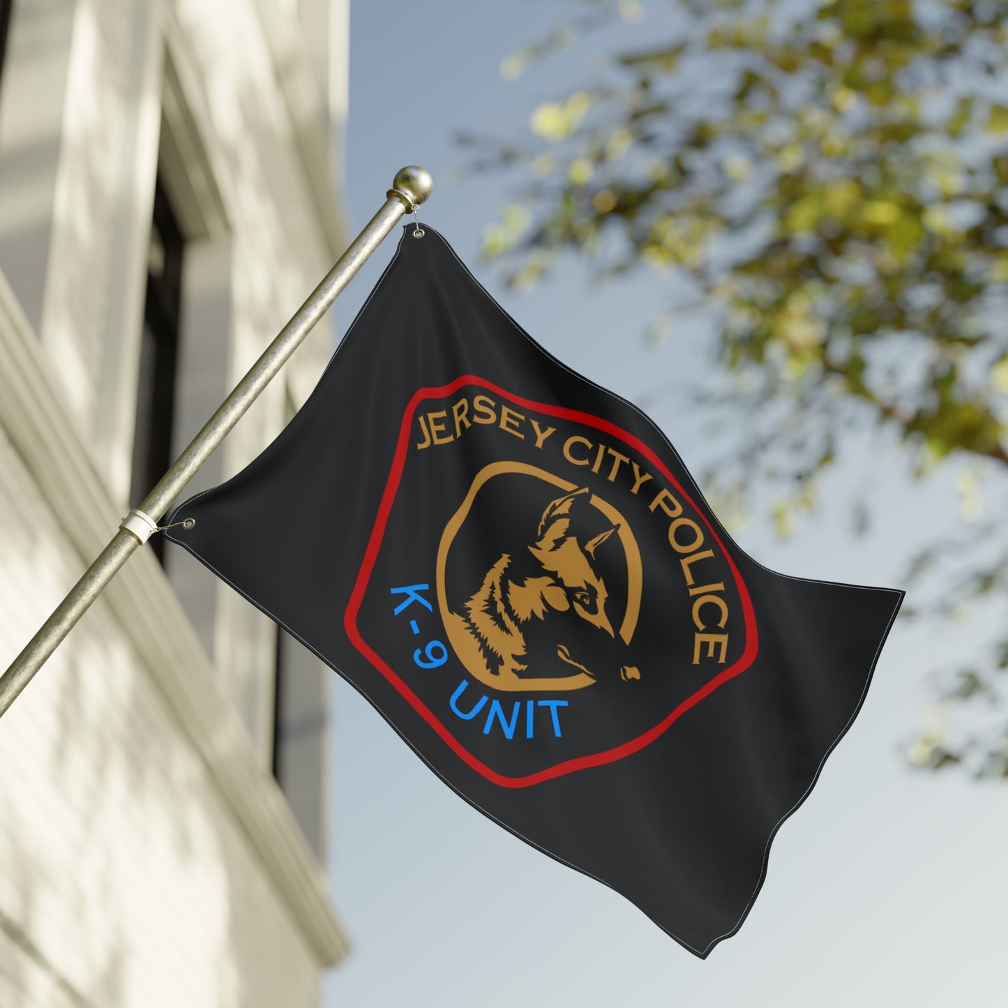 Jersey City Police K-9 Unit Flag