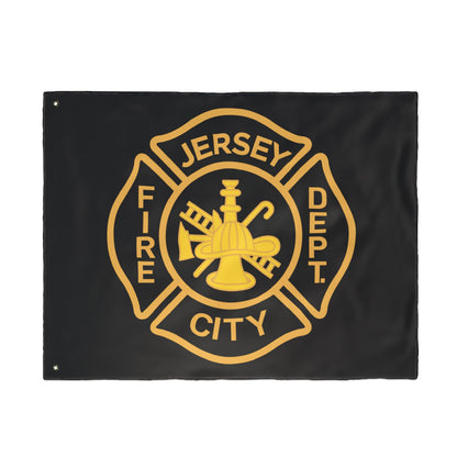 Jersey City Fire Dept Maltese Cross Double-Sided Flag