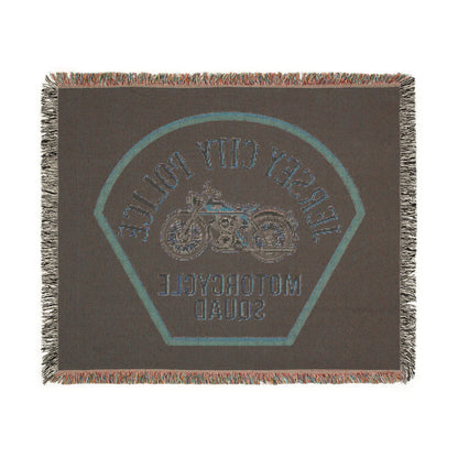 Jersey City Police Motorcycle Squad Woven Blanket