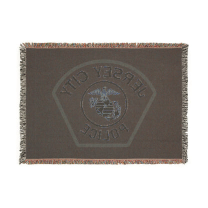 Jersey City Police Marine Woven Blanket
