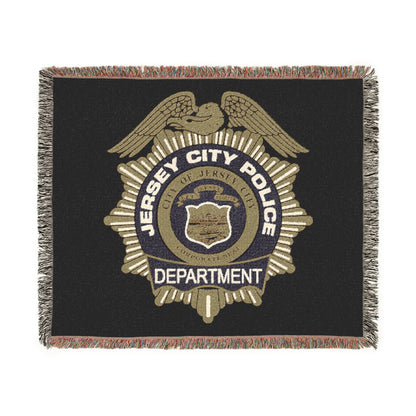 Jersey City Police Seal Woven Blanket