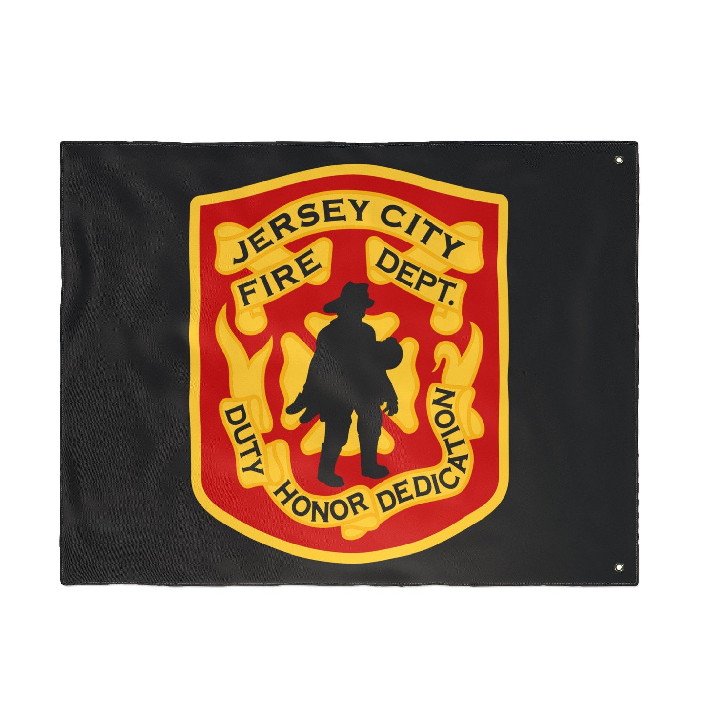 Jersey City Fire Dept. Double-Sided Flag