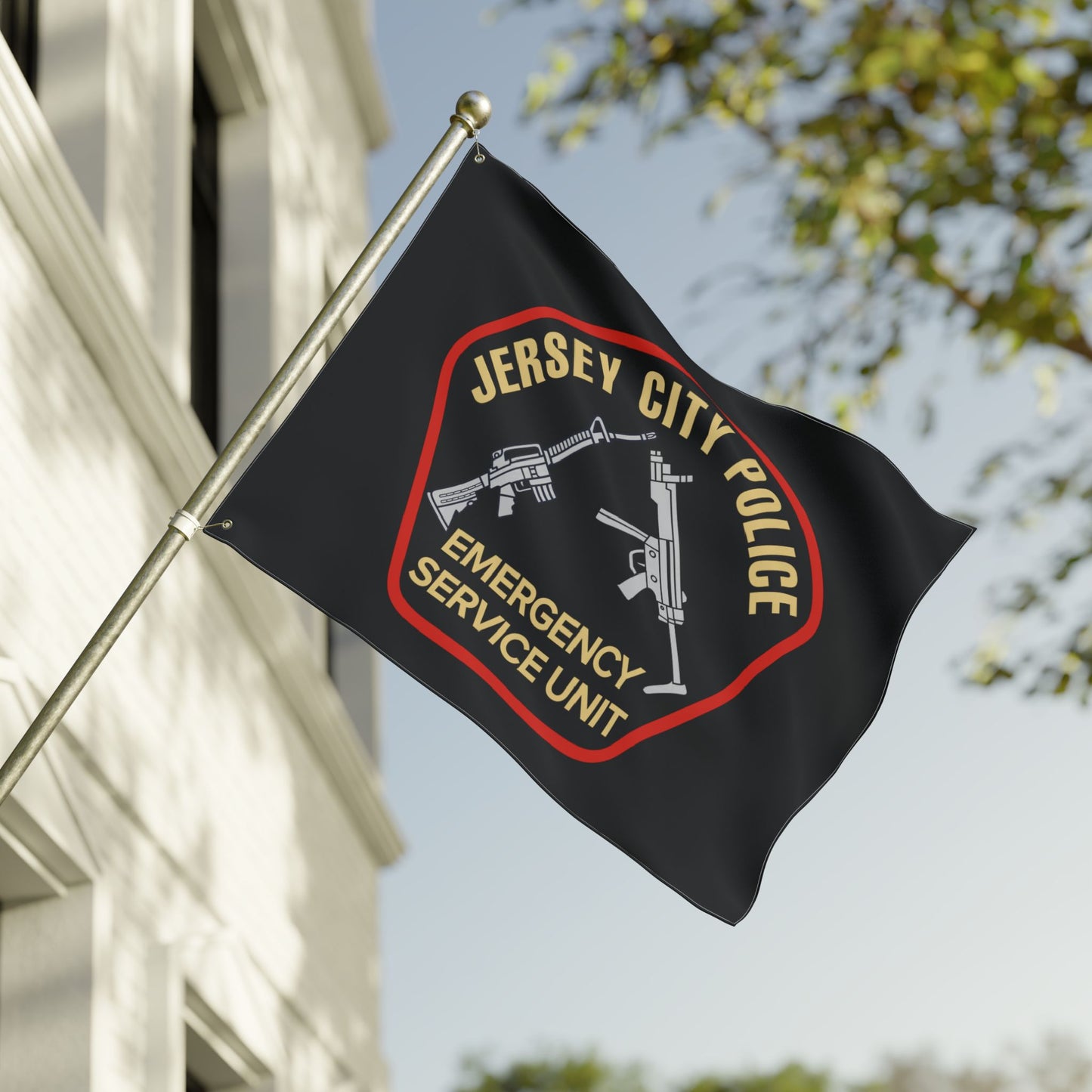 Jersey City Police Emergency Service Unit Current Patch Flag