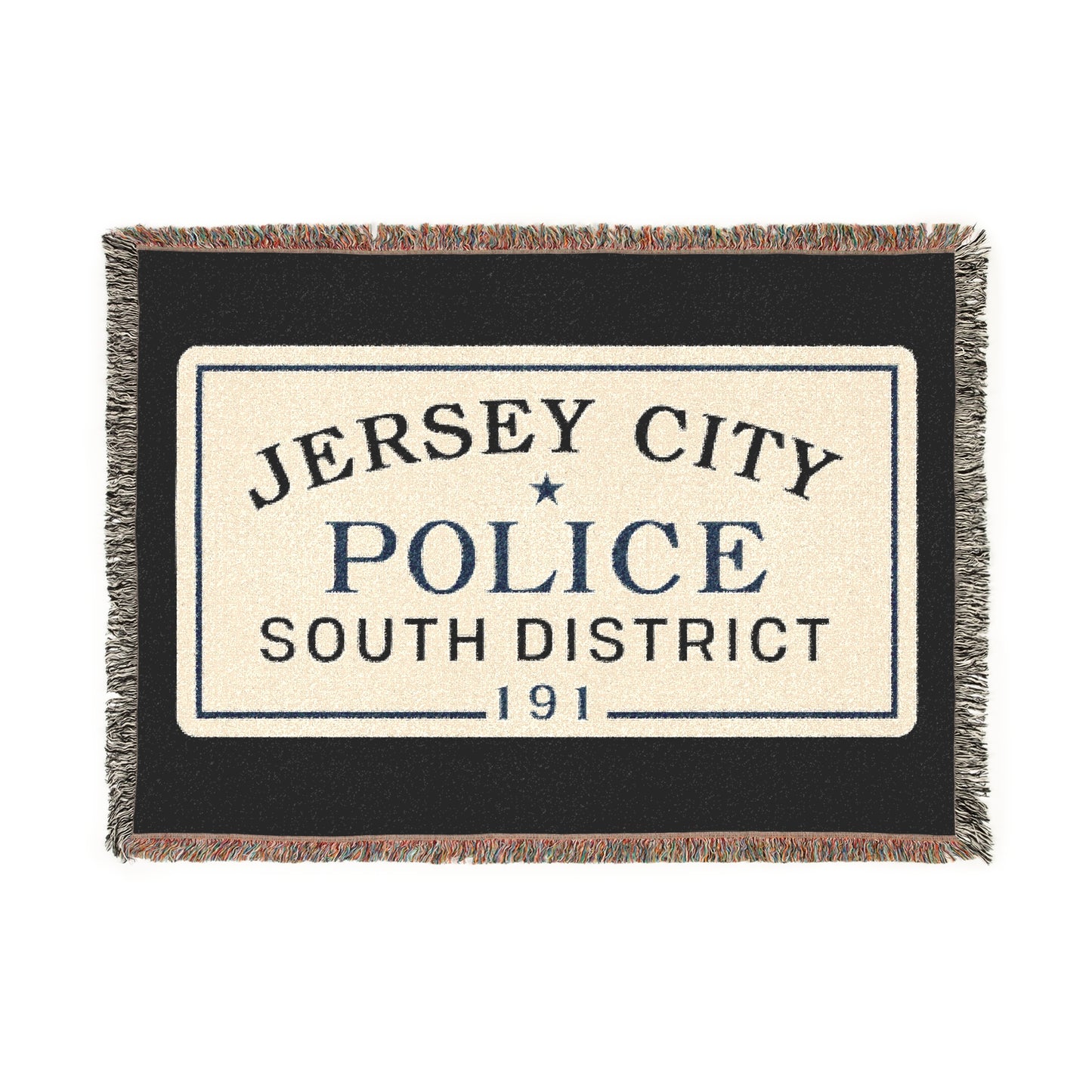 Jersey City Police South District Woven Blanket