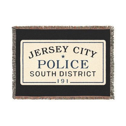 Jersey City Police South District Woven Blanket