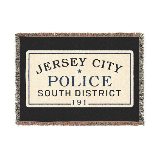 Jersey City Police South District Woven Blanket