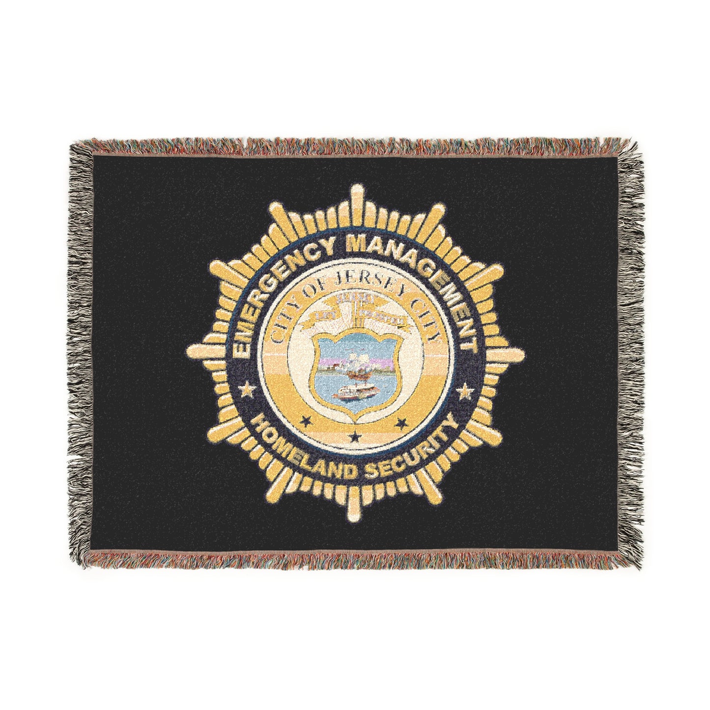 Jersey City Office of Emergency Management Woven Blanket