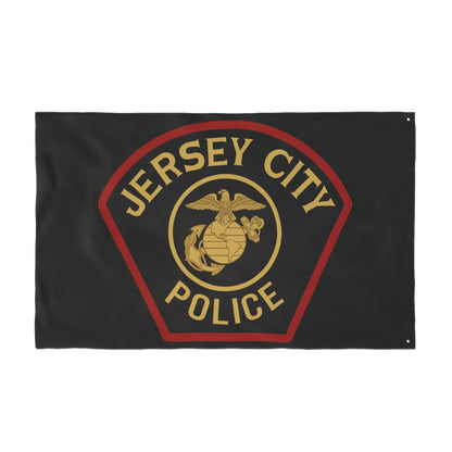 Jersey City Police Marines Double-Sided Flag