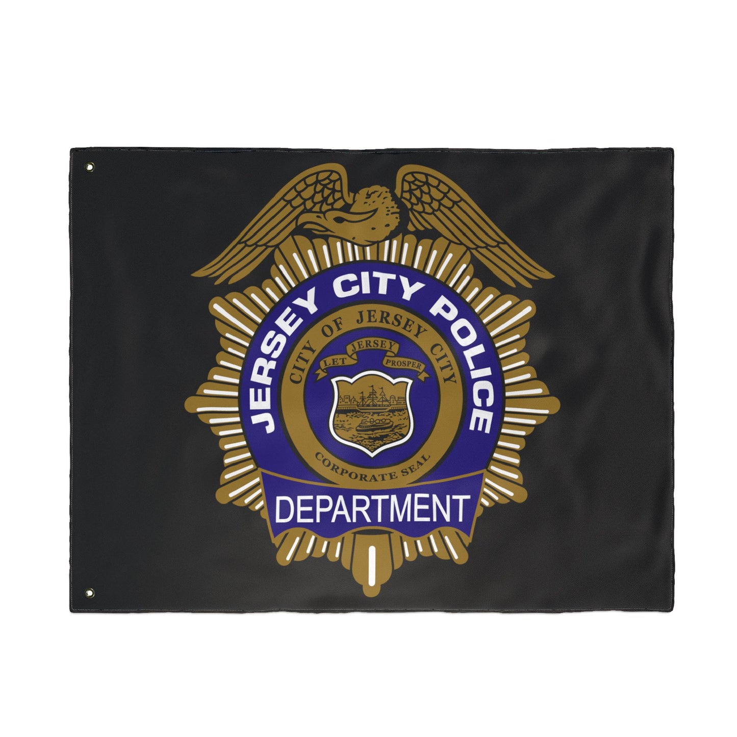 Jersey City Police Department Double-Sided Flag