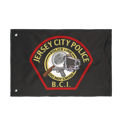 Jersey City Police B.C.I. Double-Sided Flag