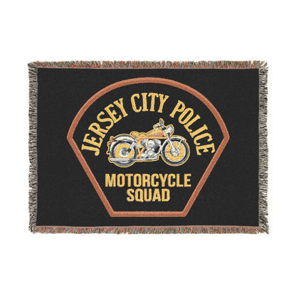 Jersey City Police Motorcycle Squad Woven Blanket