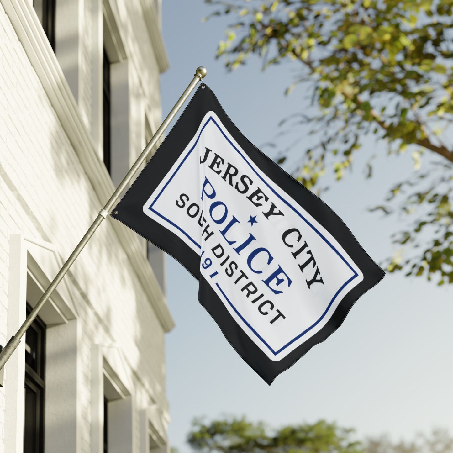 Jersey City Police South District Double-Sided Flag
