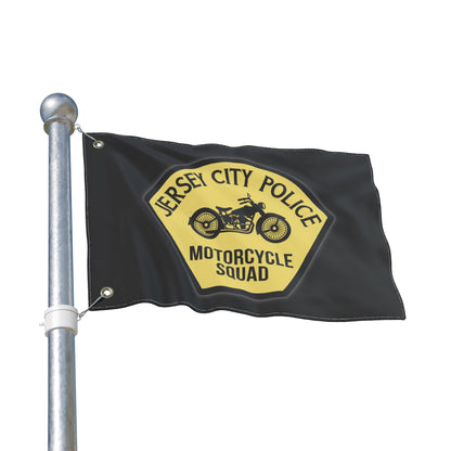Jersey City Police Motorcycle Squad Original Patch Flag