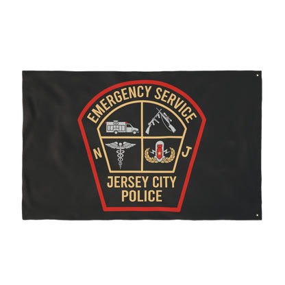 Jersey City Police Emergency Service Double-Sided Flag