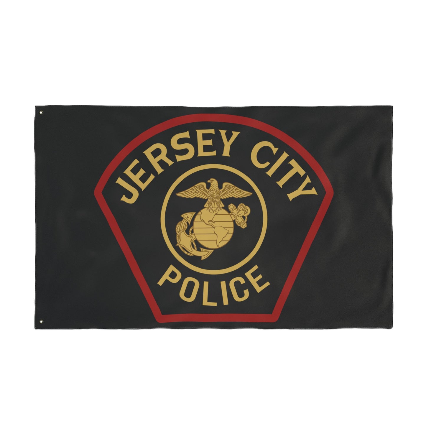 Jersey City Police Marines Double-Sided Flag