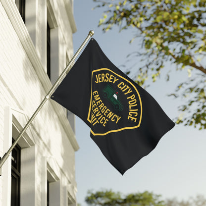 Jersey City Police Original Esu Patch Double-Sided Flag