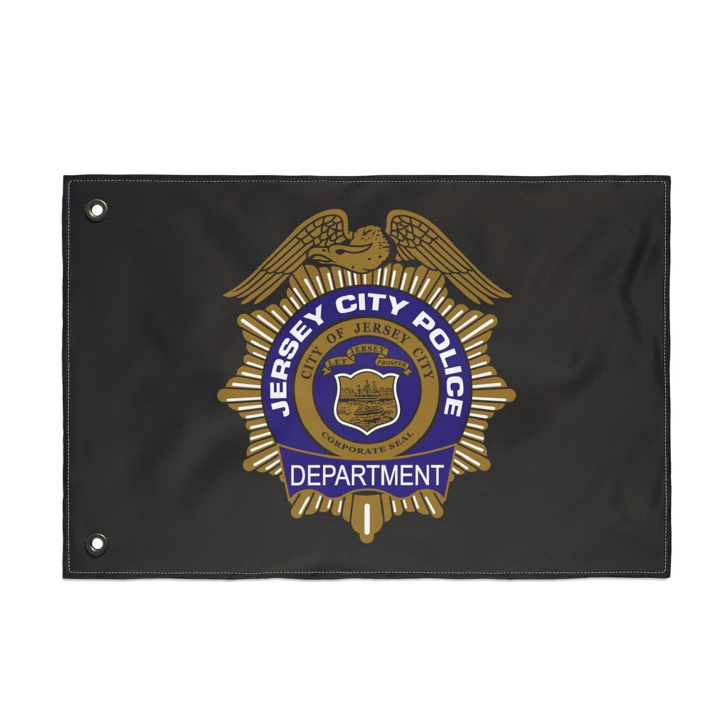 Jersey City Police Department Double-Sided Flag