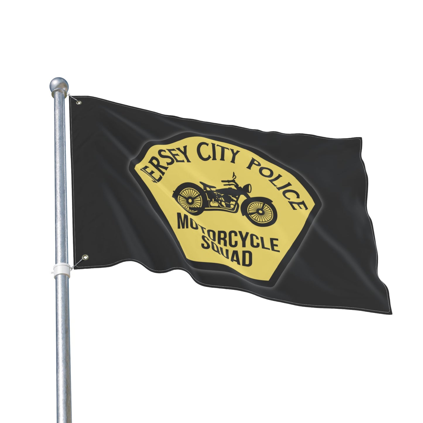 Jersey City Police Motorcycle Squad Original Patch Flag