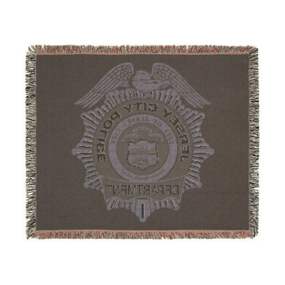 Jersey City Police Seal Woven Blanket