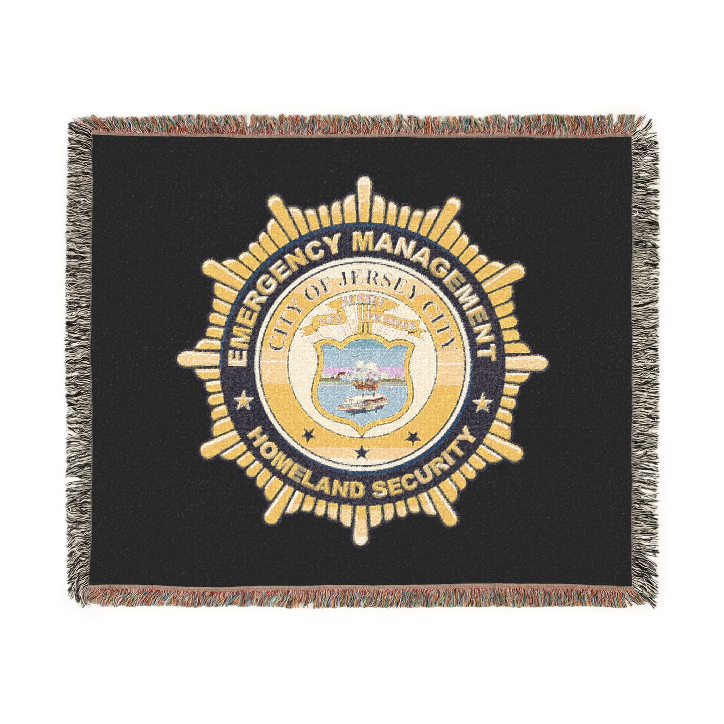 Jersey City Office of Emergency Management Woven Blanket