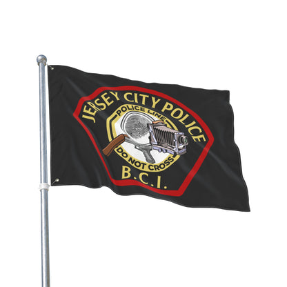 Jersey City Police B.C.I. Double-Sided Flag