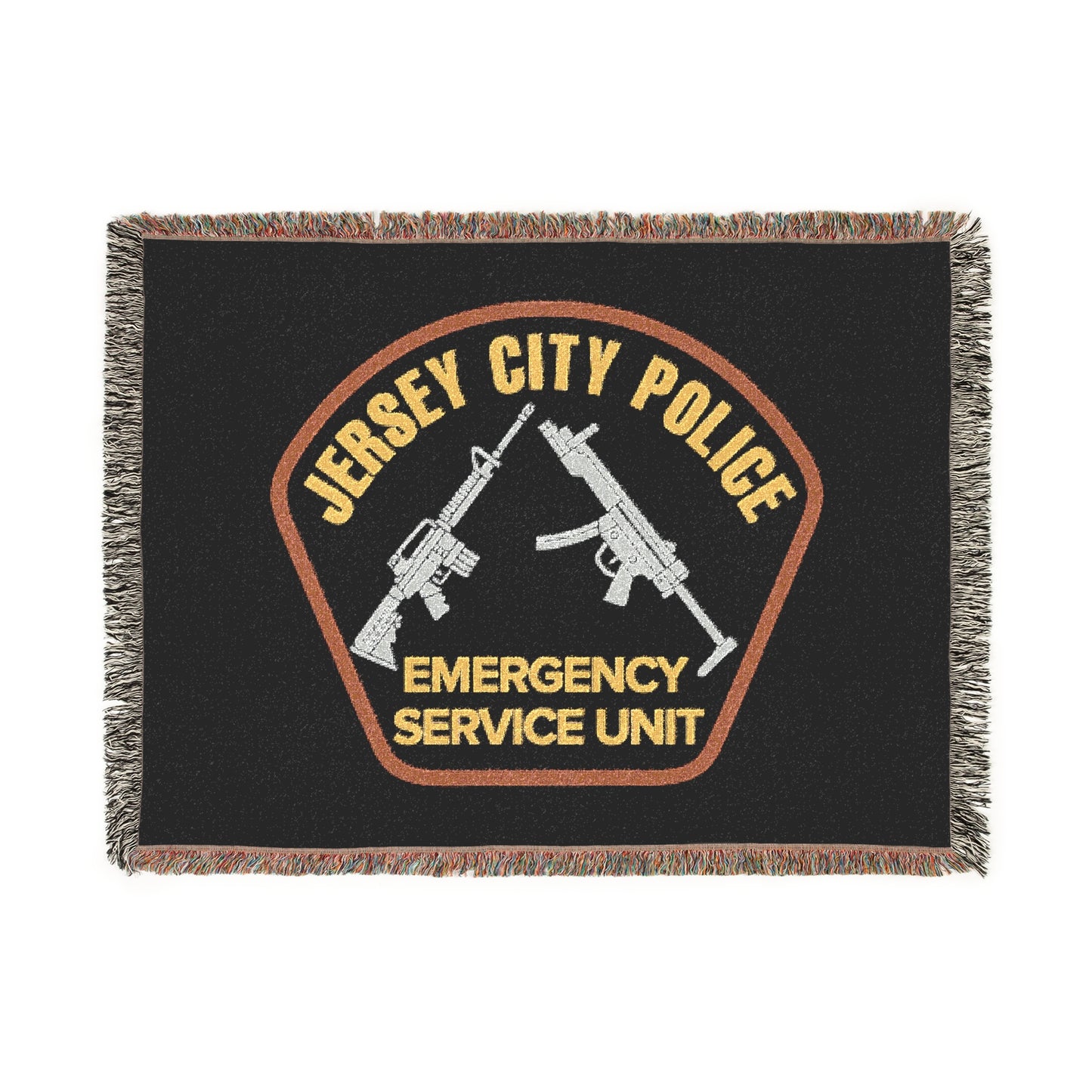 Jersey City Police Emergency Service Unit Woven Blanket