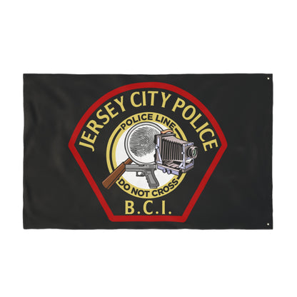 Jersey City Police B.C.I. Double-Sided Flag