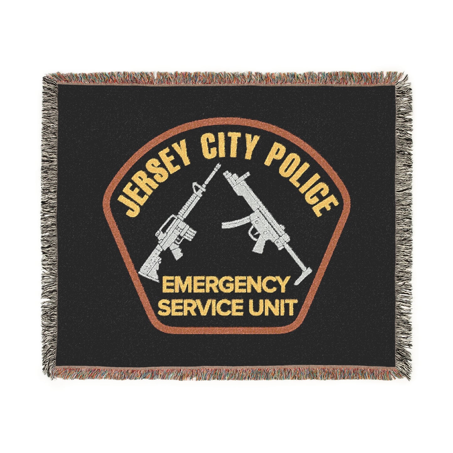 Jersey City Police Emergency Service Unit Woven Blanket