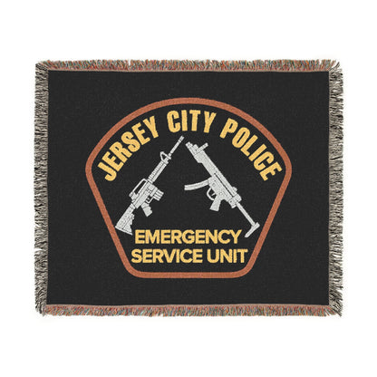 Jersey City Police Emergency Service Unit Woven Blanket