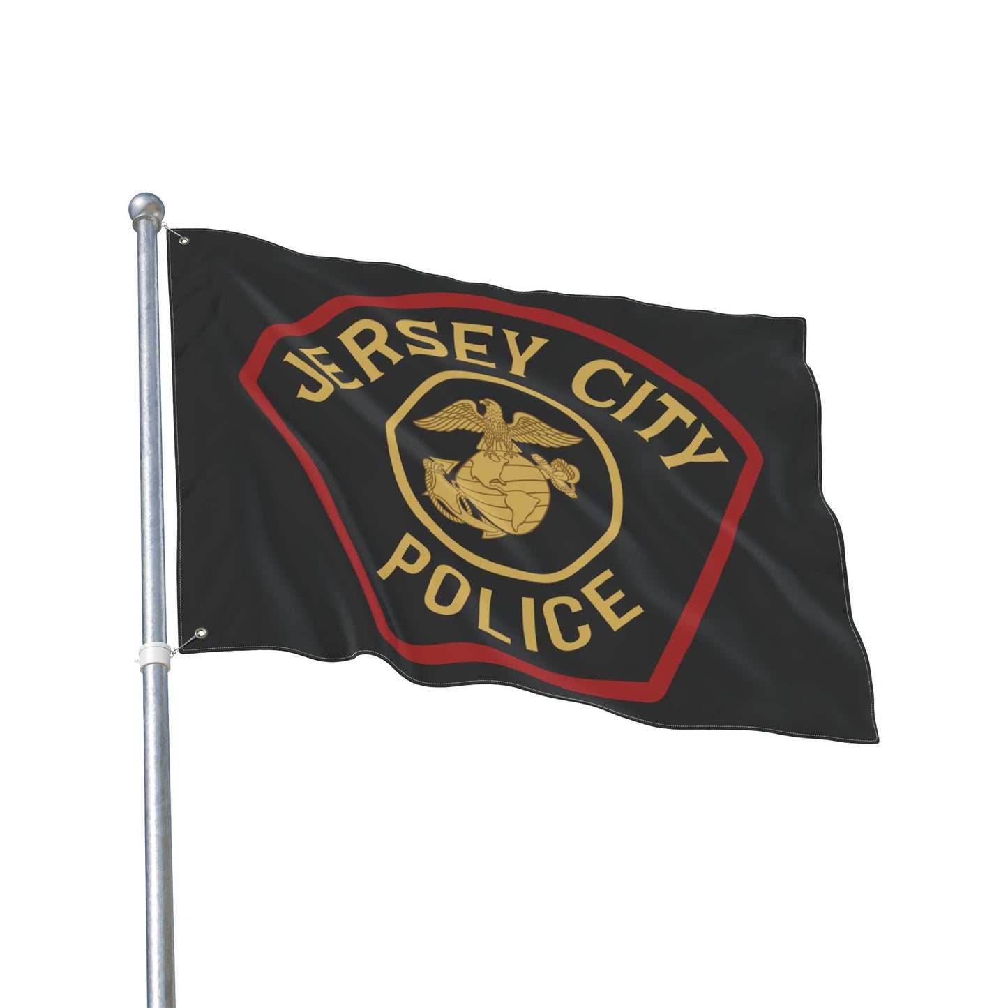 Jersey City Police Marines Double-Sided Flag