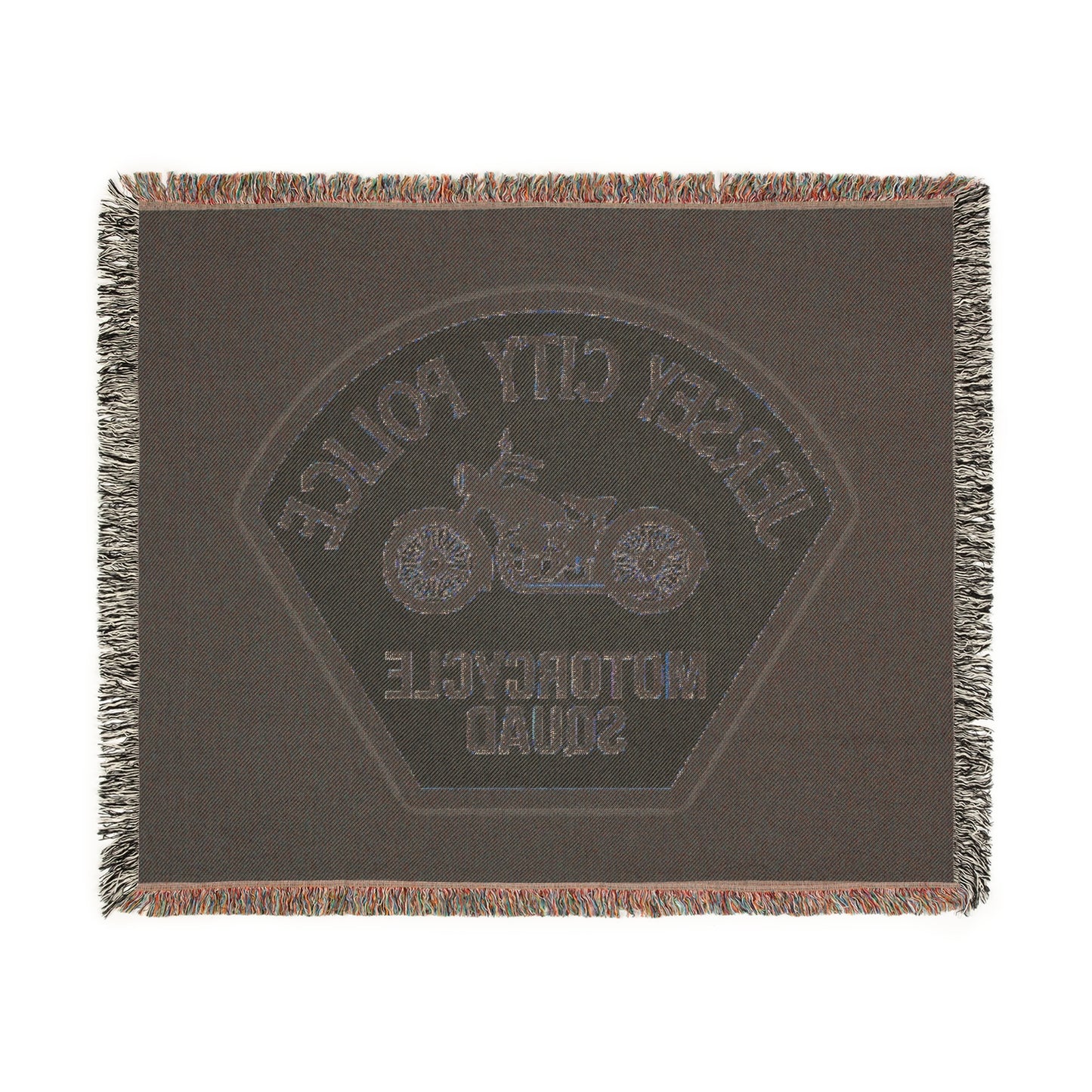 Old Jersey City Police Motorcycle Squad Woven Blanket