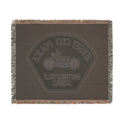 Old Jersey City Police Motorcycle Squad Woven Blanket