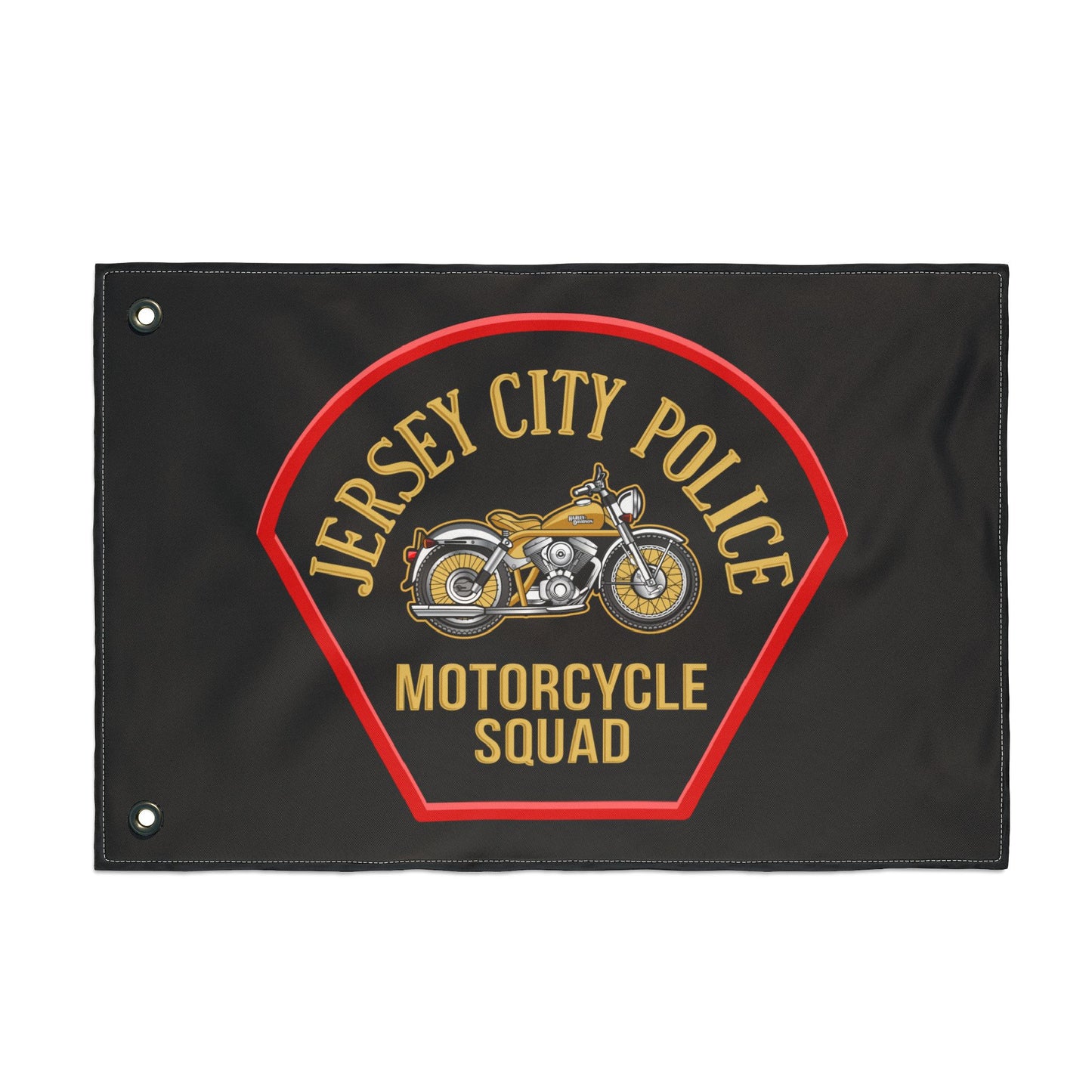 Jersey City Police Motorcycle Squad Double-Sided Flag