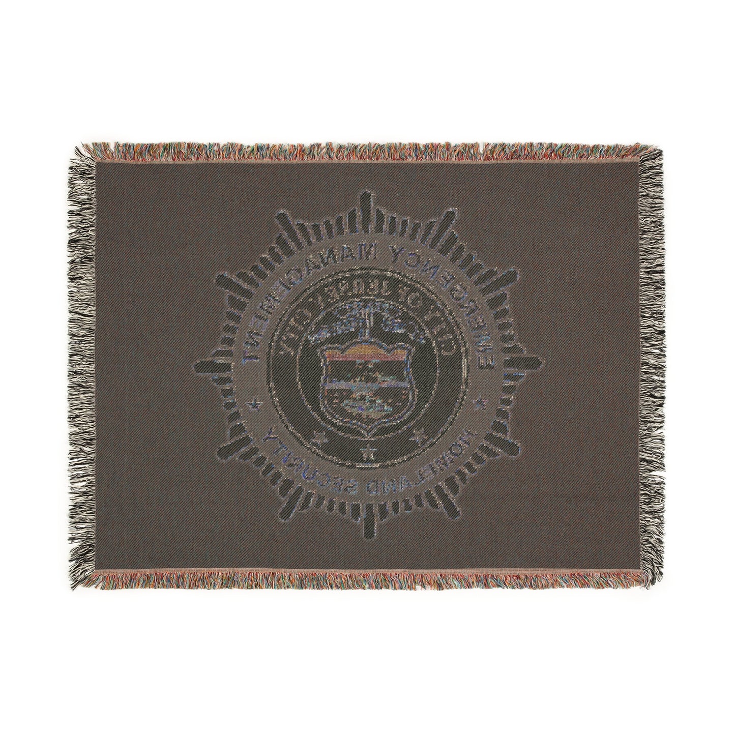 Jersey City Office of Emergency Management Woven Blanket
